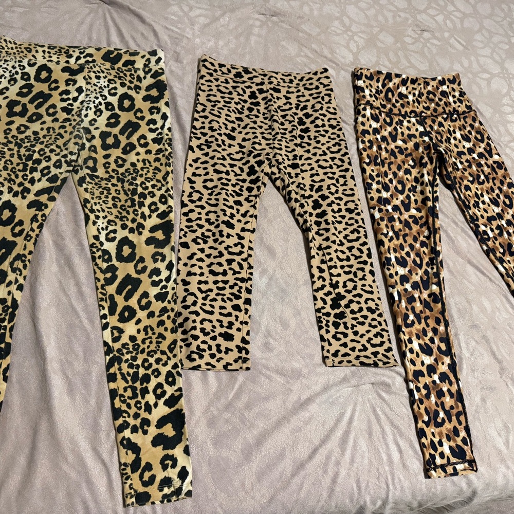 BUNDLE Leopard Print Leggings Set